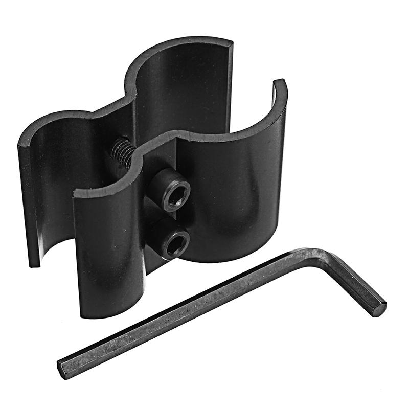 Chân kẹp 2 ống tròn QQ cổ ngắn, kẹp cành QQ dùng cho đèn laze, đèn pin...... pklz +1 tô vít lục giác pkb