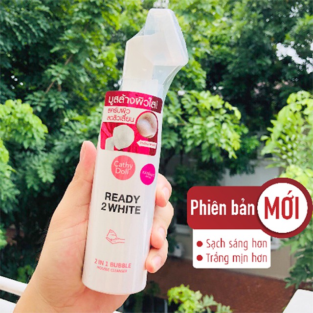 [GIẢM 5% ĐƠN 129K][HCM]Sữa Rửa Mặt TạO BọT Trắng Da Cathy Doll Ready 2 White