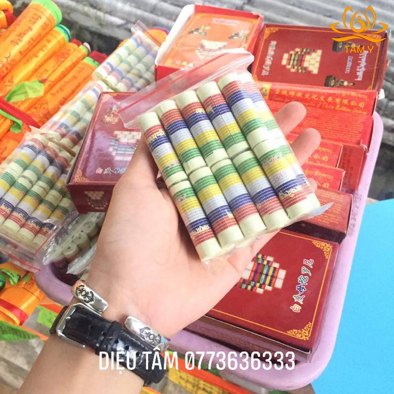 Cuộn Kinh [COMBO 10 CUỘN] Yểm Tâm Tượng/Pháp Bảo (Liên Hoa Sinh - Tara - Thần Tài - Dược Sư...)