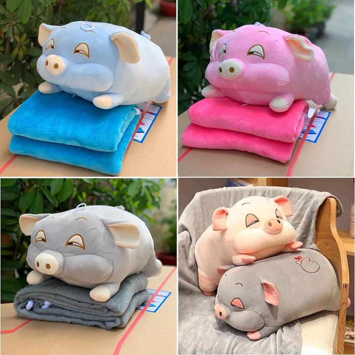 [HCM]mền trong gối - mền trong gối con heo