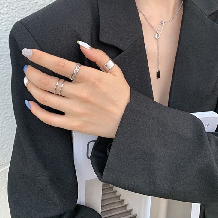 [HCM]Set nhẫn 3 món phong cách retro cá tính NHAN54