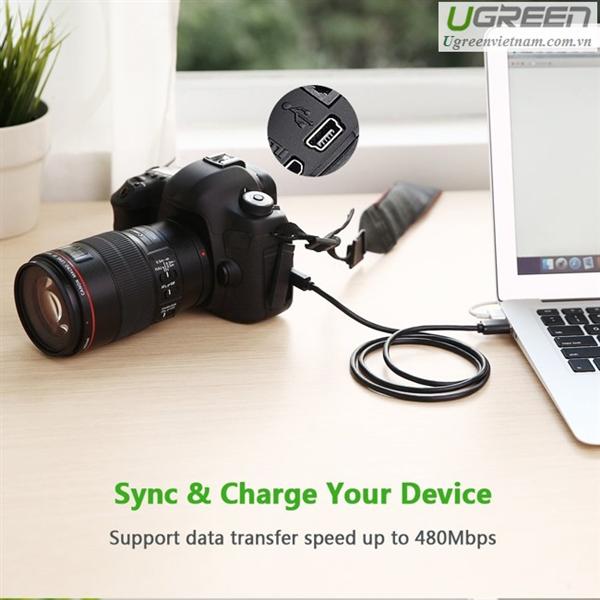 Cáp miniUSB sang USB 2.0 dài 3m Ugreen 10386