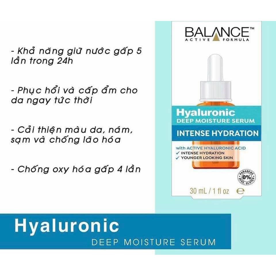 Serum Cấp Nước Dưỡng Ẩm Balance Active Formula /Hyaluronic Deep Moisturizing 30ml