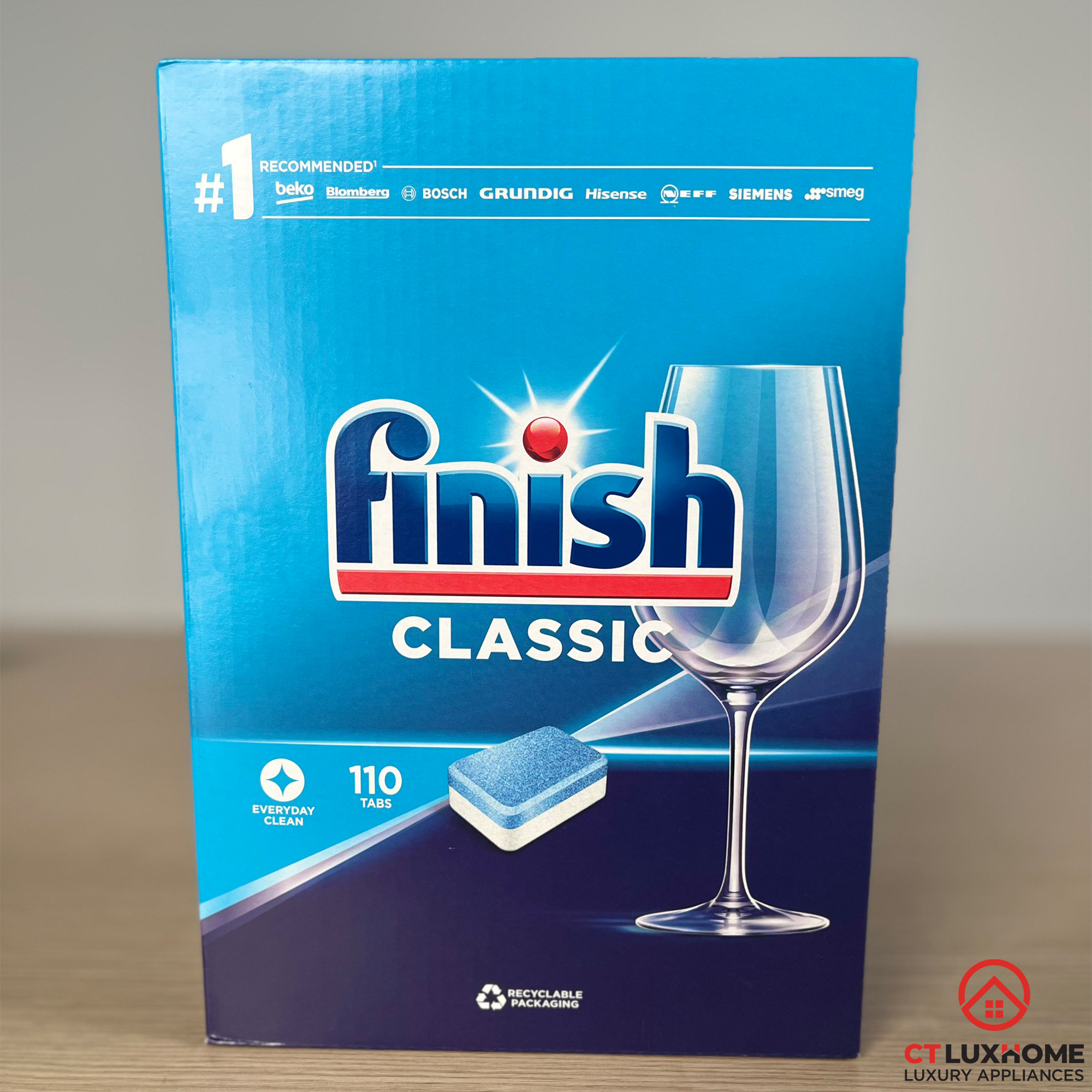 Viên rửa chén bát Finish Classic PowerBall 110 viên [2 chức năng]