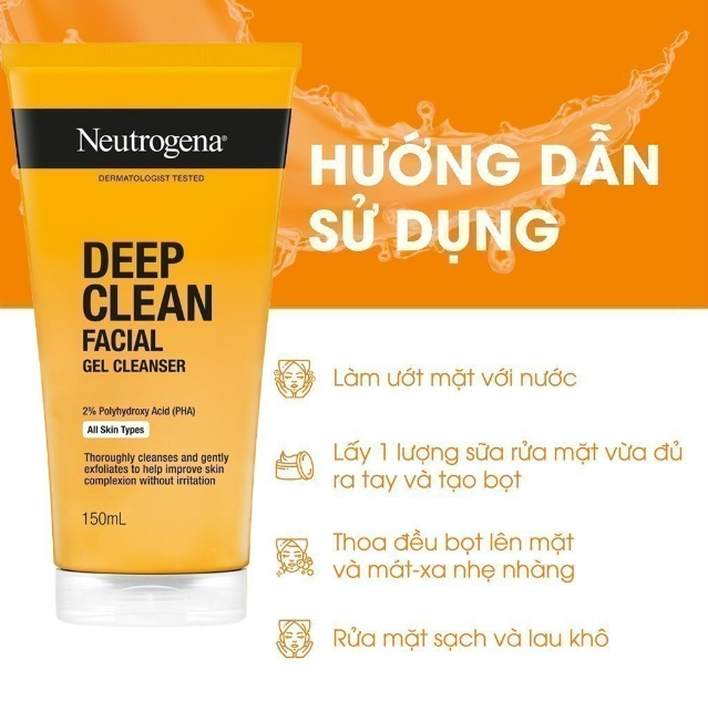 Sữa Rửa Mặt Neutrogena Deep Clean Facial Cleanser