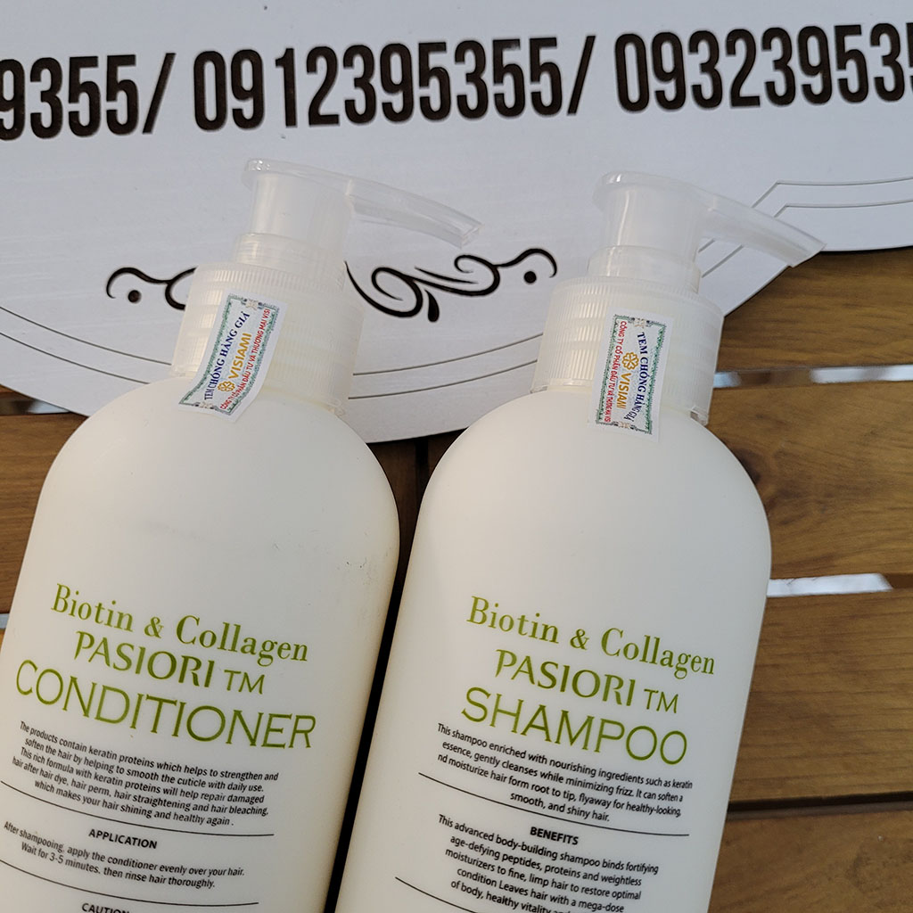 Dầu gội xả kích thích mọc tóc Biotin & Collagen 1000ml