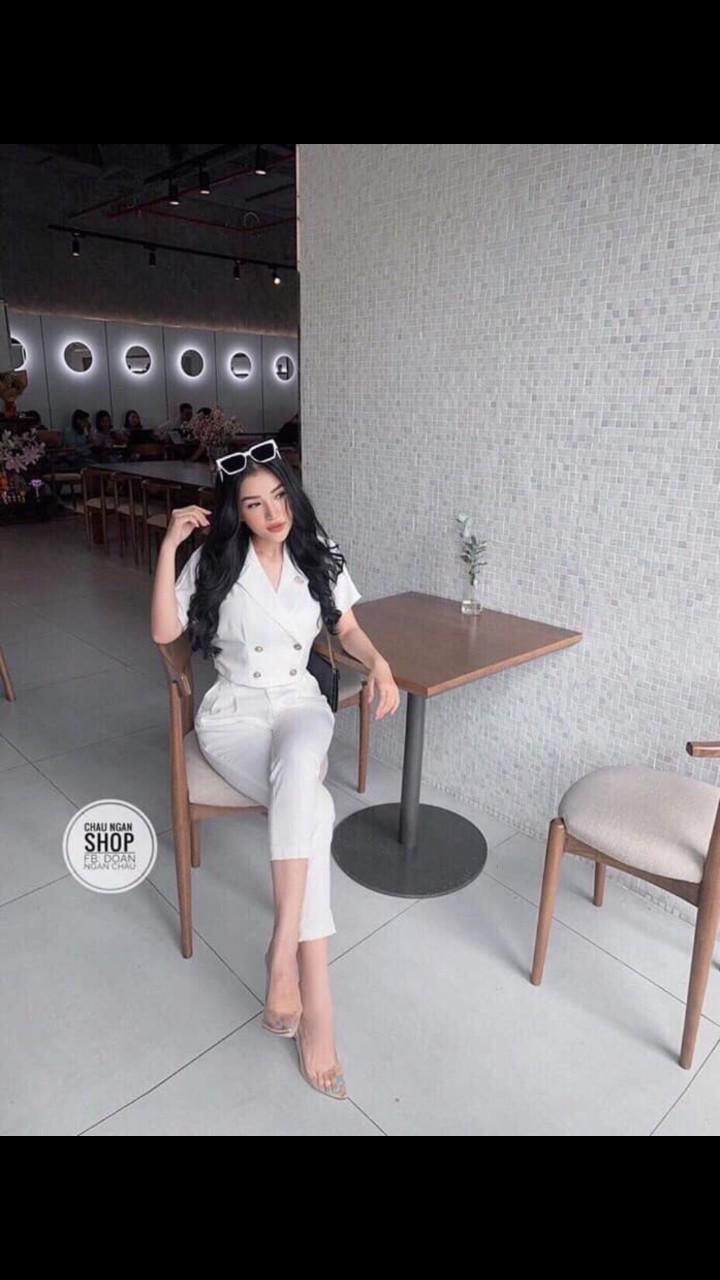 Sét bộ áo kiểu vest cát hàn 40-53-QH