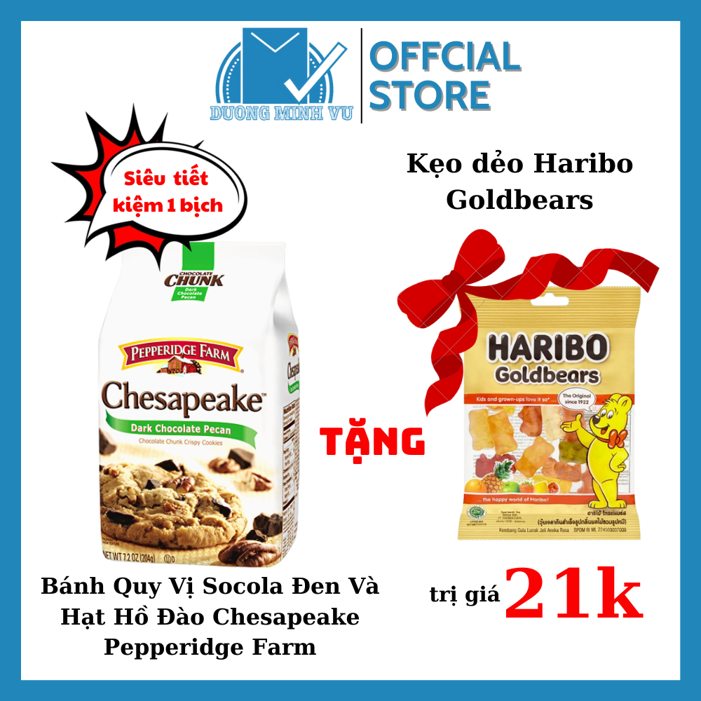 Buy 1 Get 1 send 1 bag of Haribo goldbea nut and black chocolate cookies