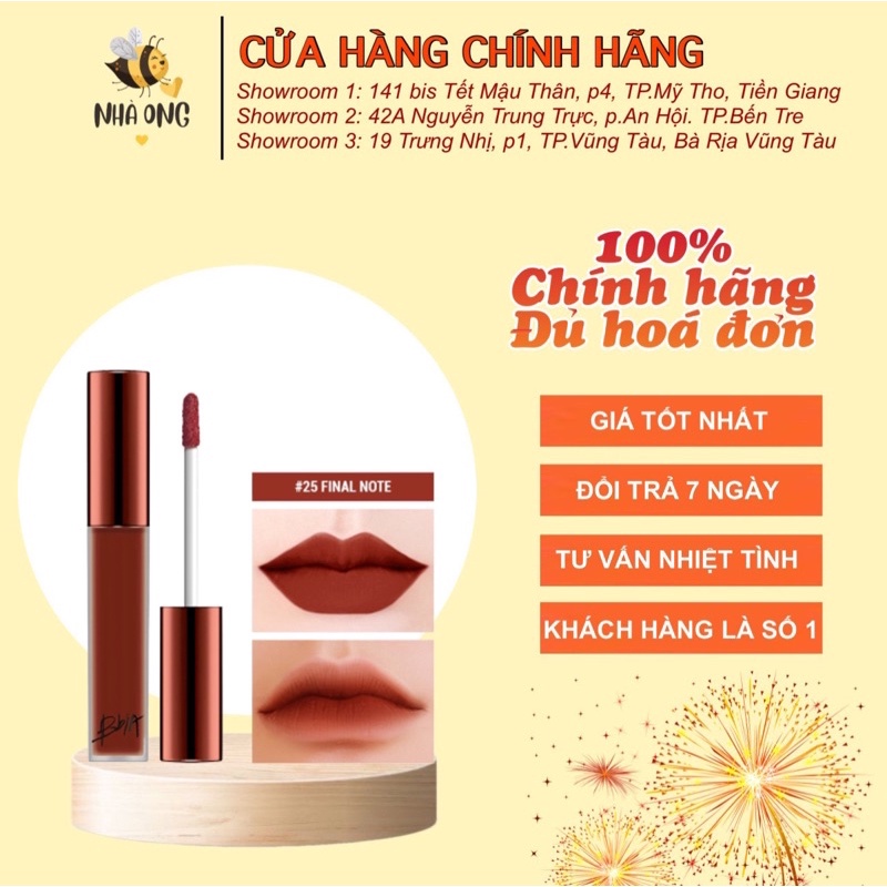Son kem lì Bbia Last Velvet Lip Tint Full Version 5g