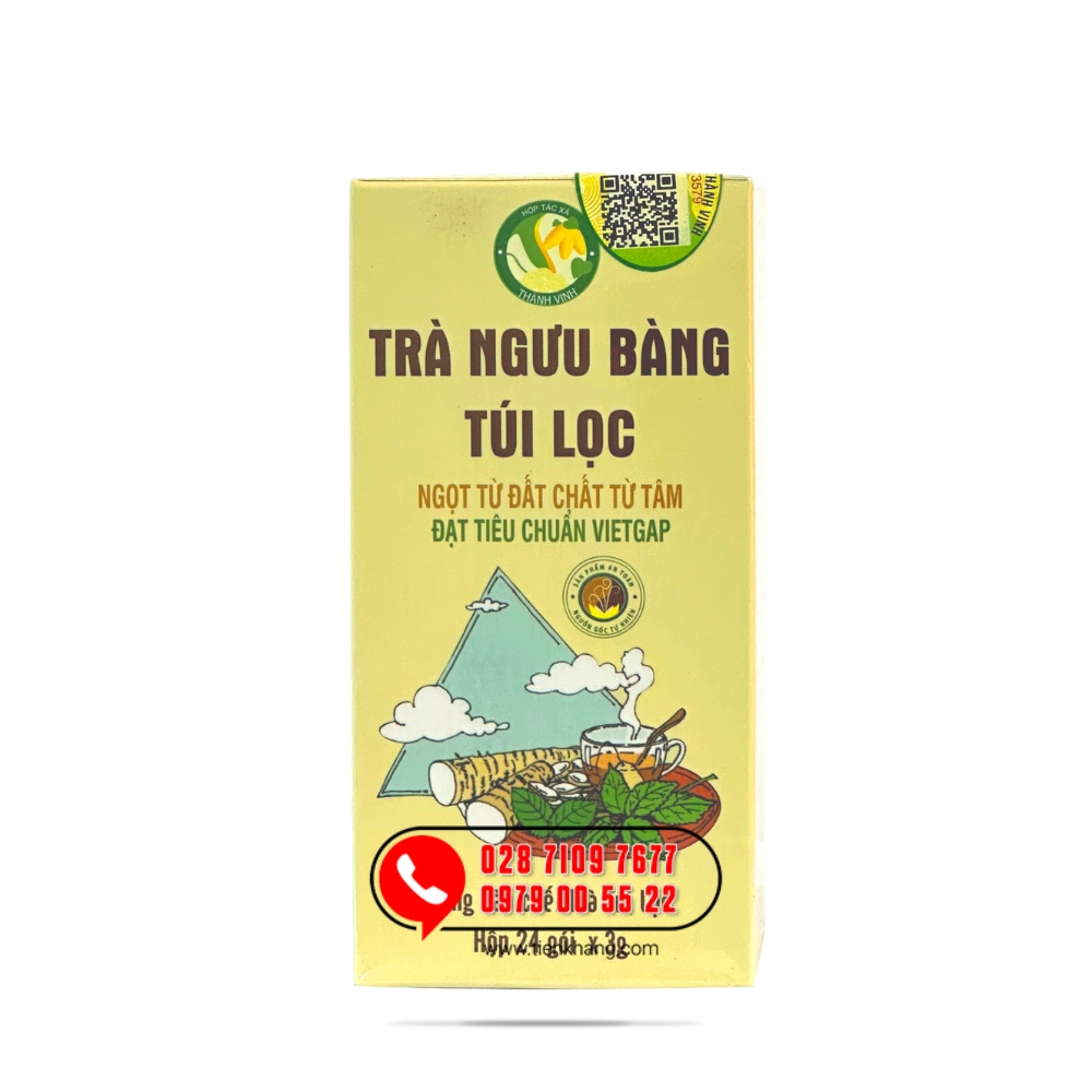 Trà Ngưu Bàng Túi Lọc - Hộp (72gram/24 gói)