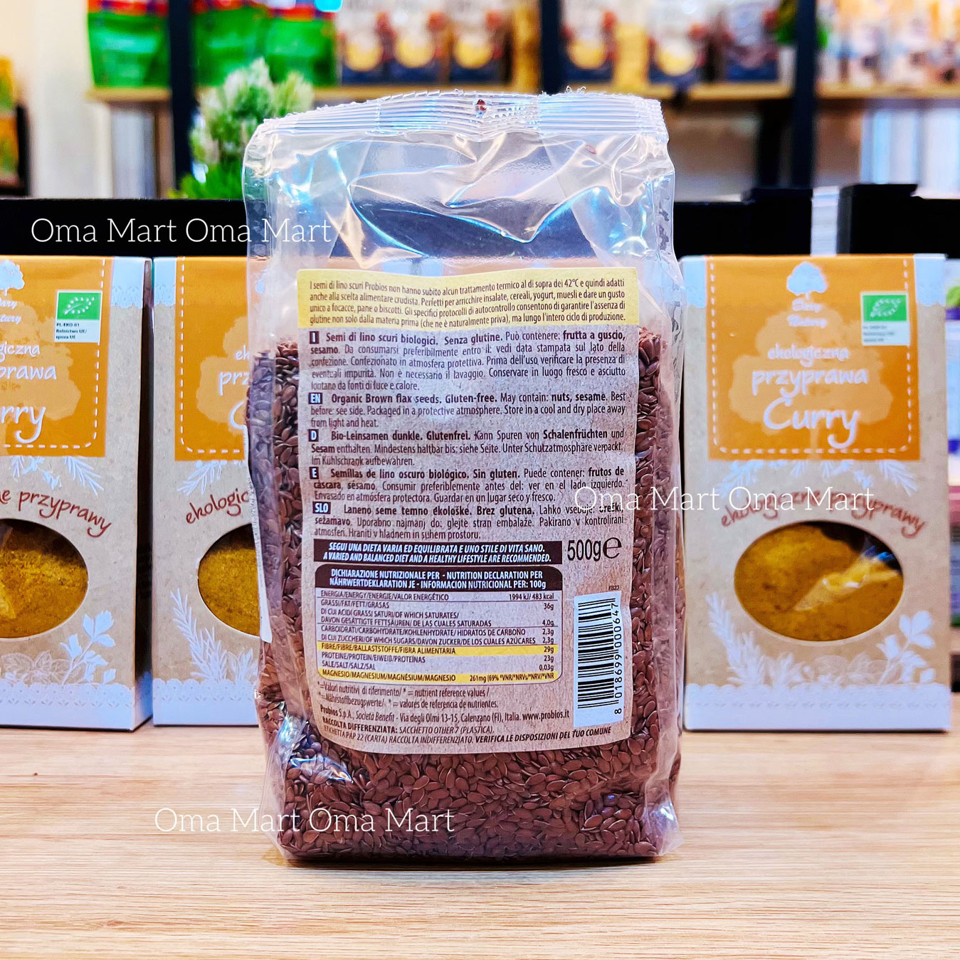 Protrip organic brown linen-Italy