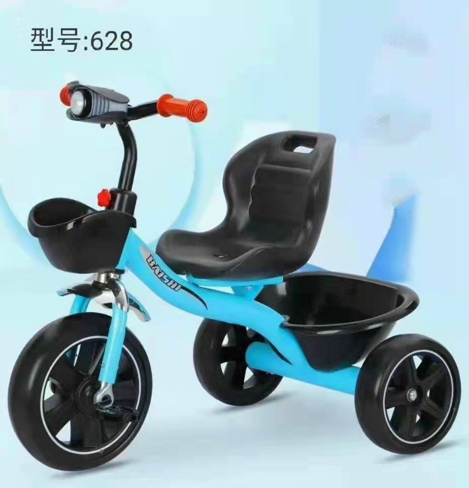 Xe đạp 3 bánh, xe đạp trẻ em có đèn nhạc, có giỏ đồ lớn cho bé SYD 618 mẫu