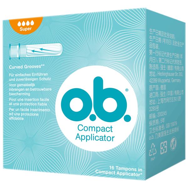 Băng vệ sinh Tampon O.B Compact  Applicator 16 miếng (Normal)
