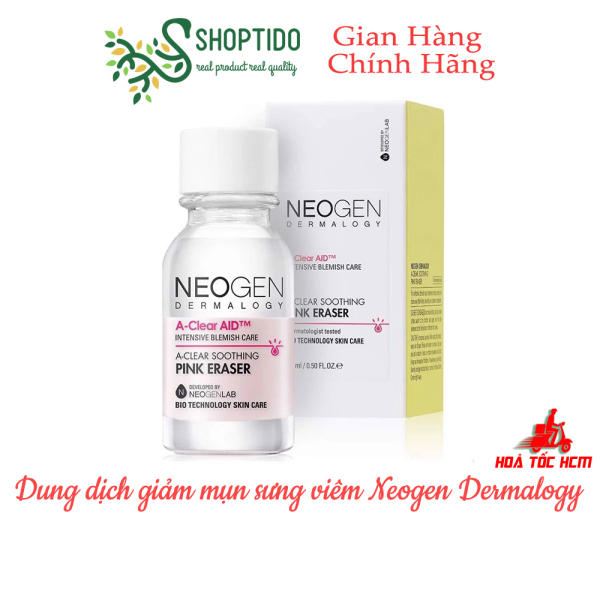 Dung Dịch Chấm Mụn 2 Lớp Neogen Dermalogy A-Clear AID Giảm Sưng Mụn Soothing Pink Eraser 15ml