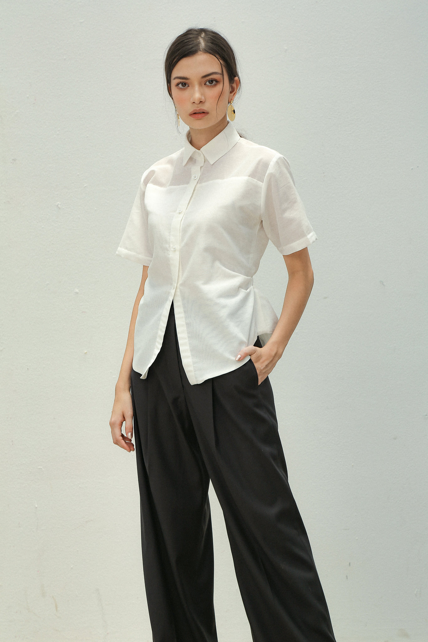 Moda de Lita - Áo sơ mi trắng Kasey Blouse