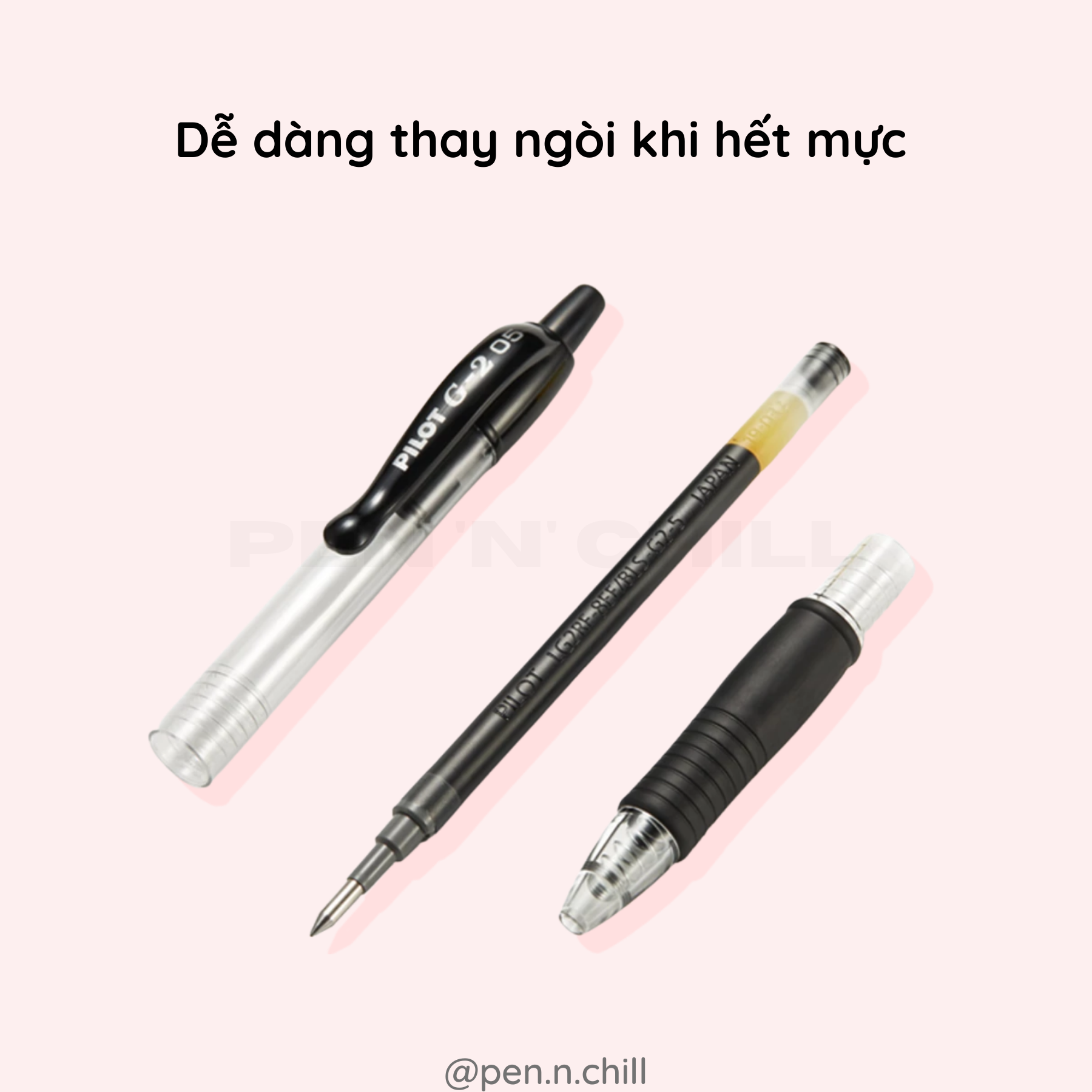 Bút Bi Gel Pilot G2 - Cỡ ngòi 0.5mm/0.7mm