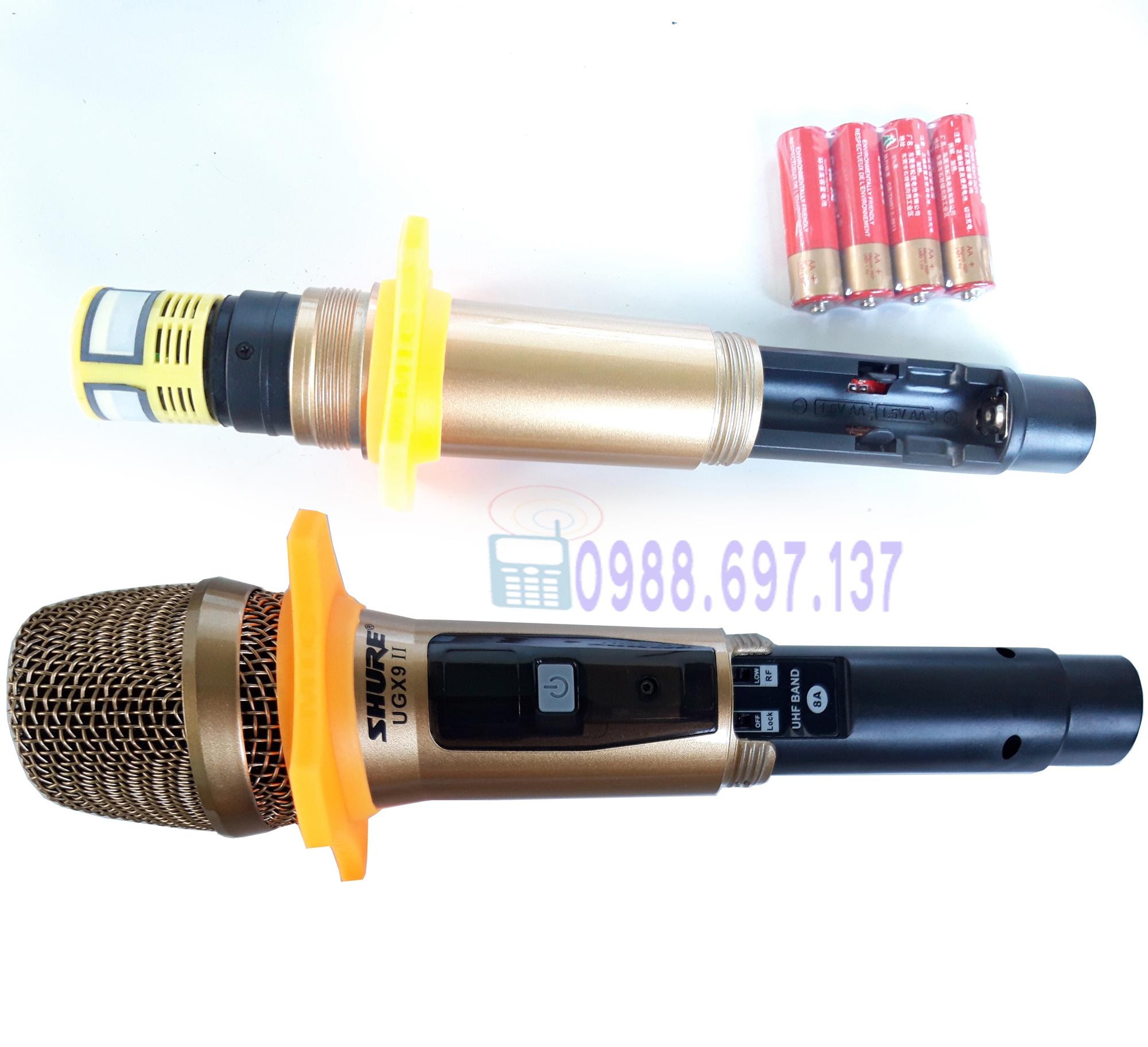 [Loại1] micro không dây cao cấp SHURE UGX 9 II - micro karaoke