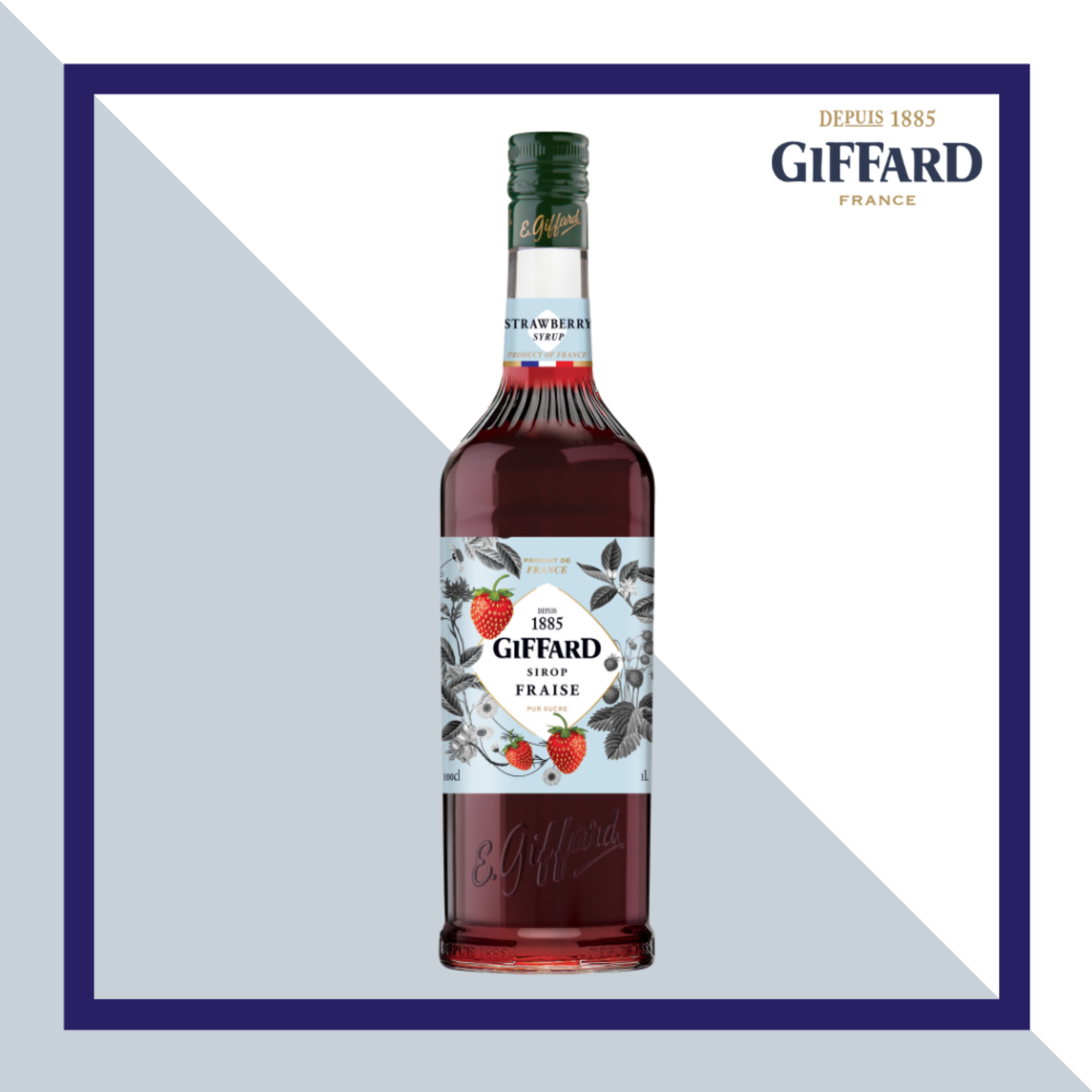 Siro Dâu (Strawberry Syrup) 1000ml Giffard Vietnam