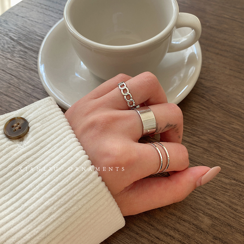 [HCM]Set nhẫn 3 món phong cách retro cá tính NHAN54