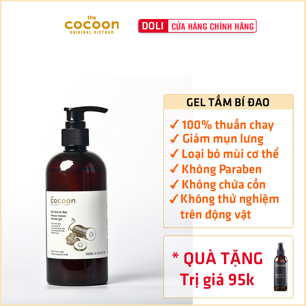 [HCM]Gel tắm bí đao Cocoon 300ml (winter melon shower gel)