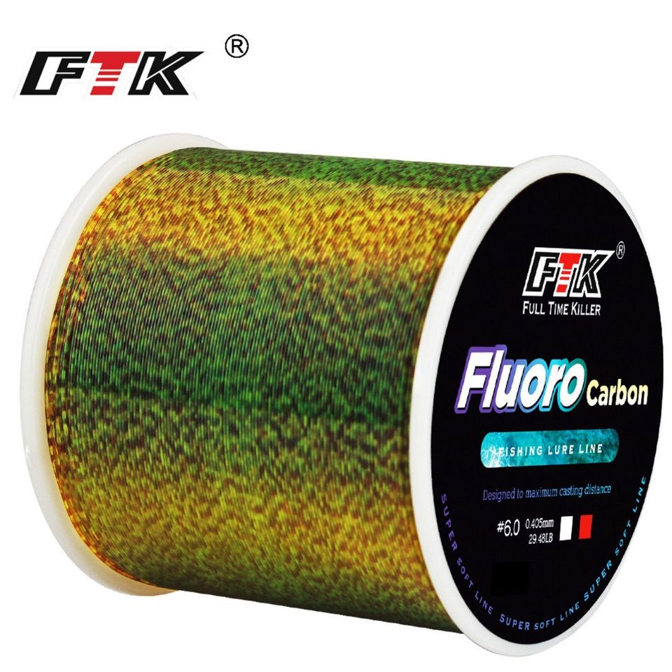 Cước câu cá 3D FLUORO carbon tàng hình 500m siêu khoẻ