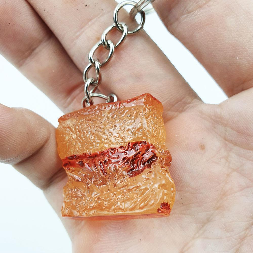 Móc khóa miếng thịt lợn, thịt heo ba chỉ
