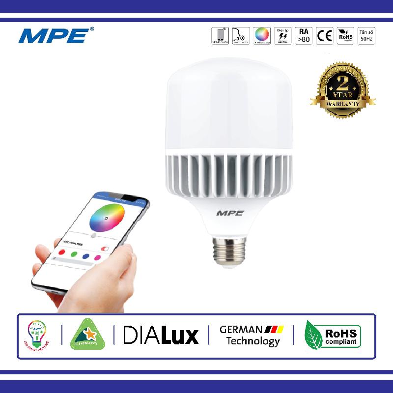 ĐÈN LED BULB SMART MPE 30W WIFI ĐỔI MÀU (LB-30/SC)