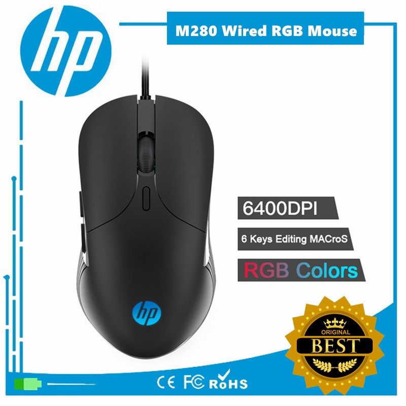 Chuột chơi game HP M280 6400 Dpi có đèn LED RGB