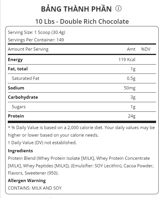 ON GOLD STANDARD 100% WHEY - SỮA BỔ SUNG PROTEIN PHÁT TRIỂN CƠ BẮP (5 LBS)