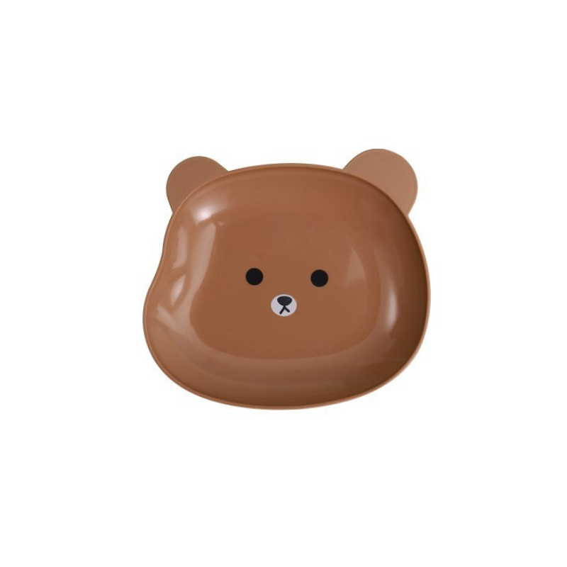 Practical bear shape plastic dish for snack food, decorative plastic dish table with tray-Hause