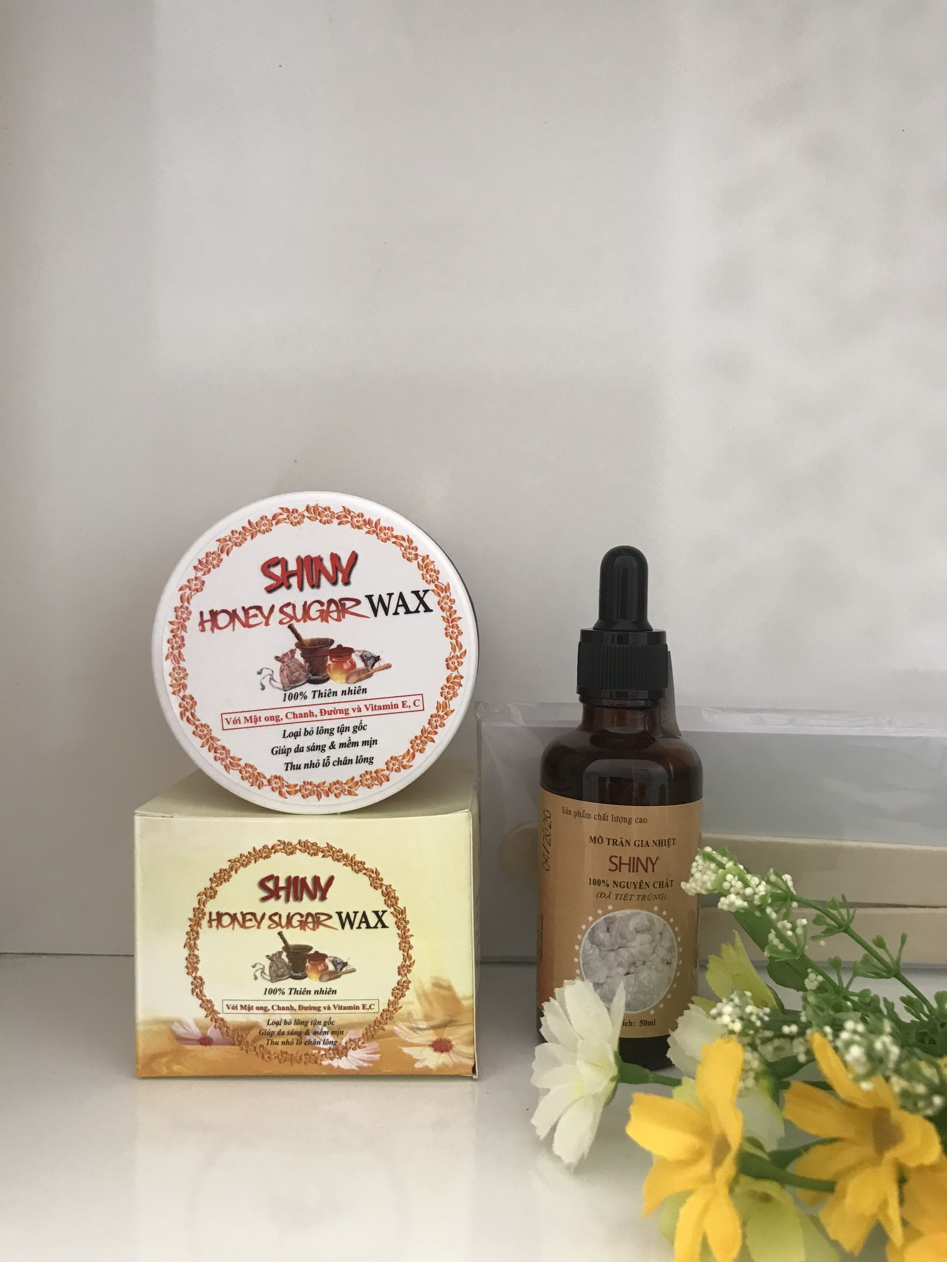 Combo wax mật ong + mỡ trăn shiny