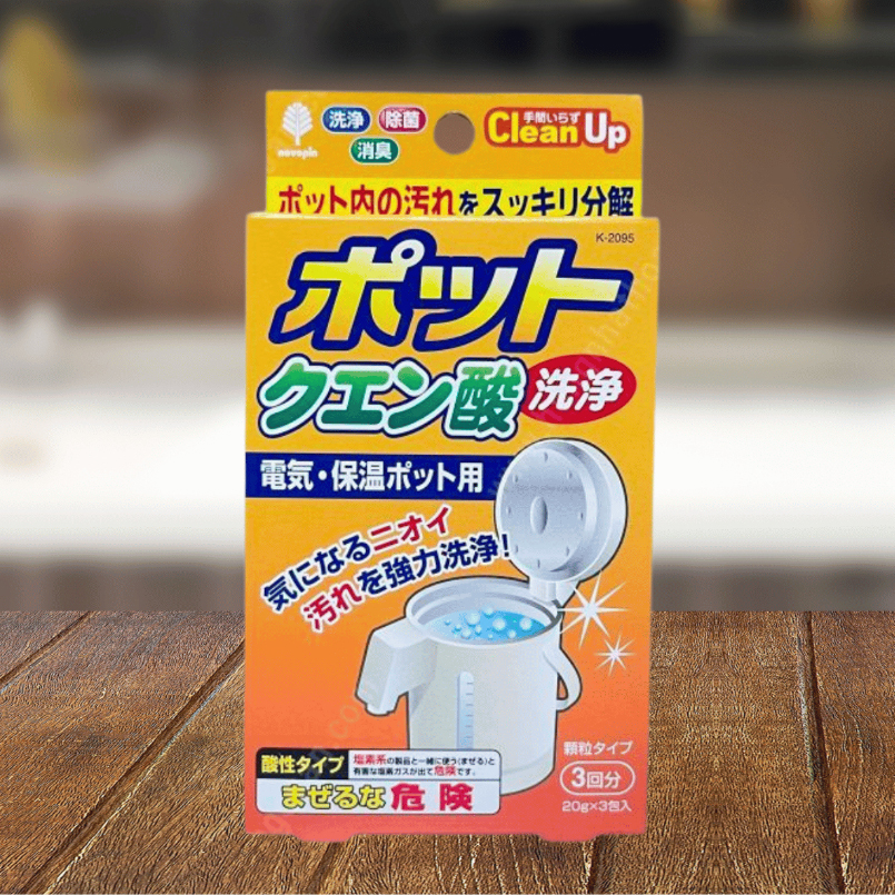 Set 3 gói khử cặn bình nước Nhật