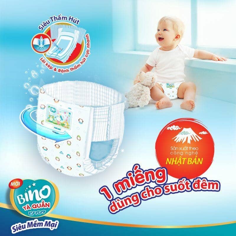 tã quần bino kháng khuẩn L20 / XL18