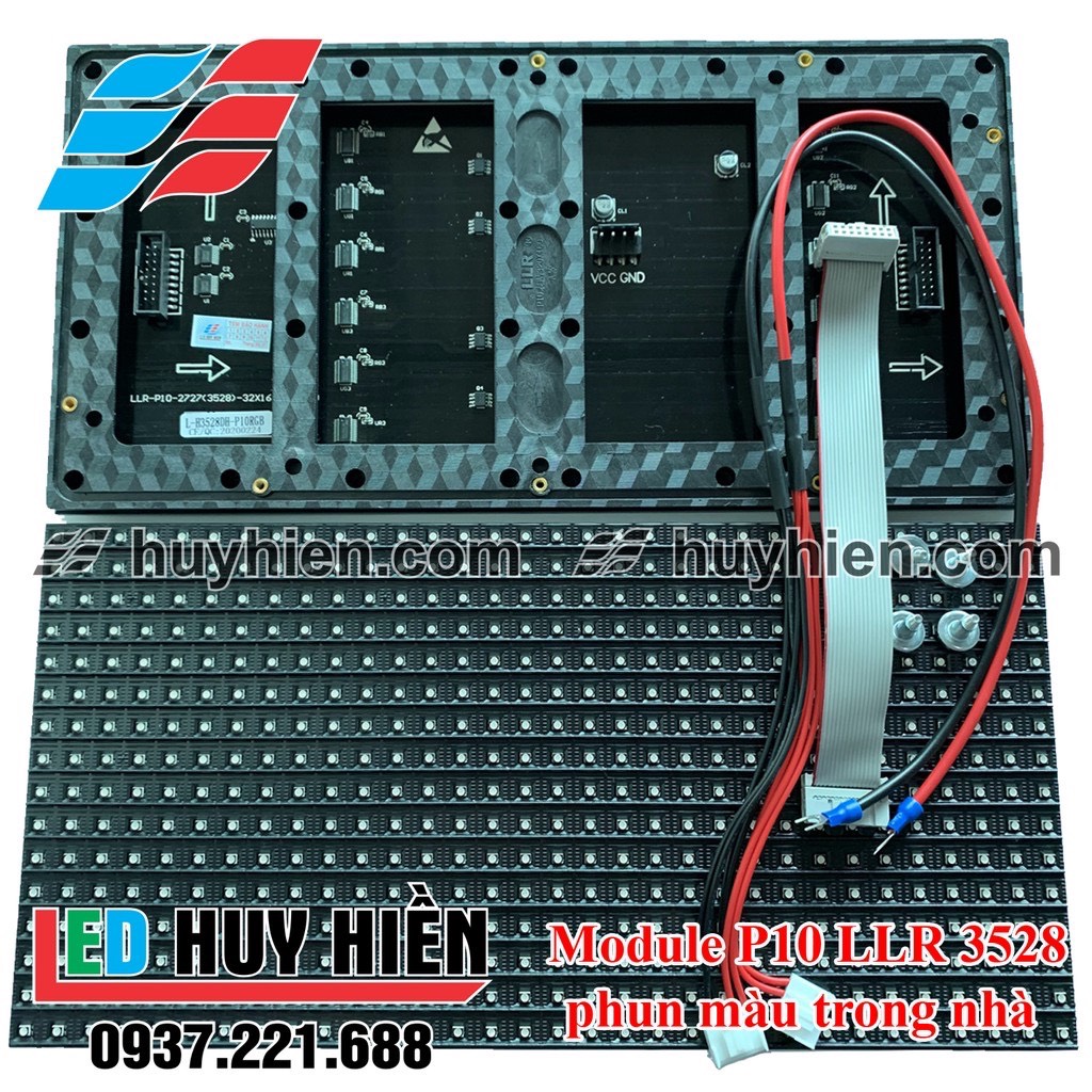 Module Led P10 phun màu trong nhà LLR (Led P10 full color indoor LLR) Đủ phụ kiện