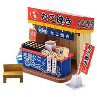 Mô hình giấy 3D tiệm Takoyaki