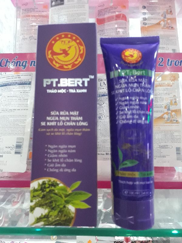 SỮA RỬA MẶT PT.BERT MỤN - THÂM - SE KHÍT LỖ CHÂN LÔNG