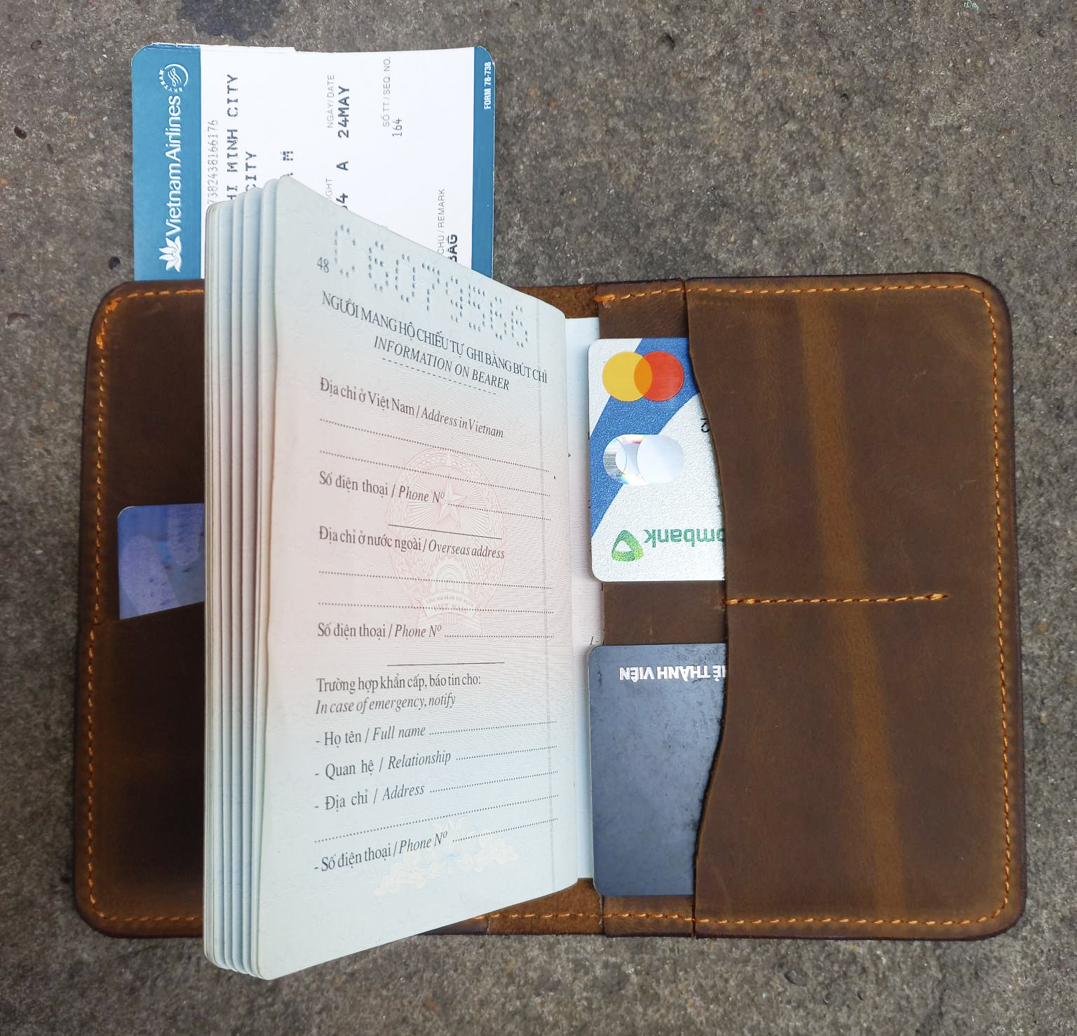 Ví Đựng Passport Da Thật