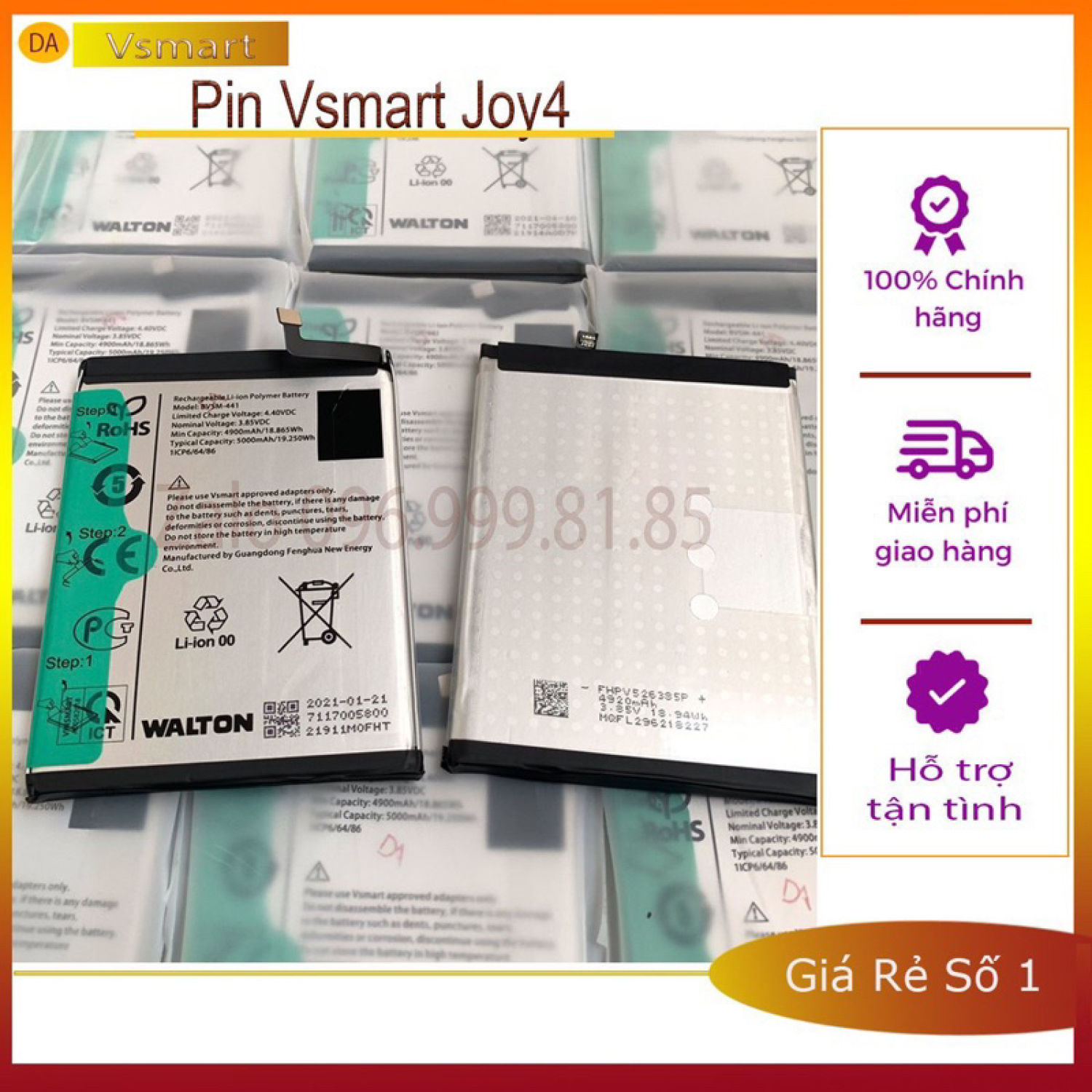 Pin Vsmart Joy 4 (V441) Zin New Chính Hãng