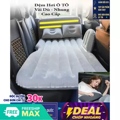 Đệm Hơi Ô Tô Cao Cấp Vải Dù ( Nhiều Màu ) Giá Tốt Chất Liệu Vải Dù Nhung Bền Đẹp Êm Ái Không Dò Hơi - giường Nằm cho xe hơi - Đệm giường hơi xe ô tô loại tốt