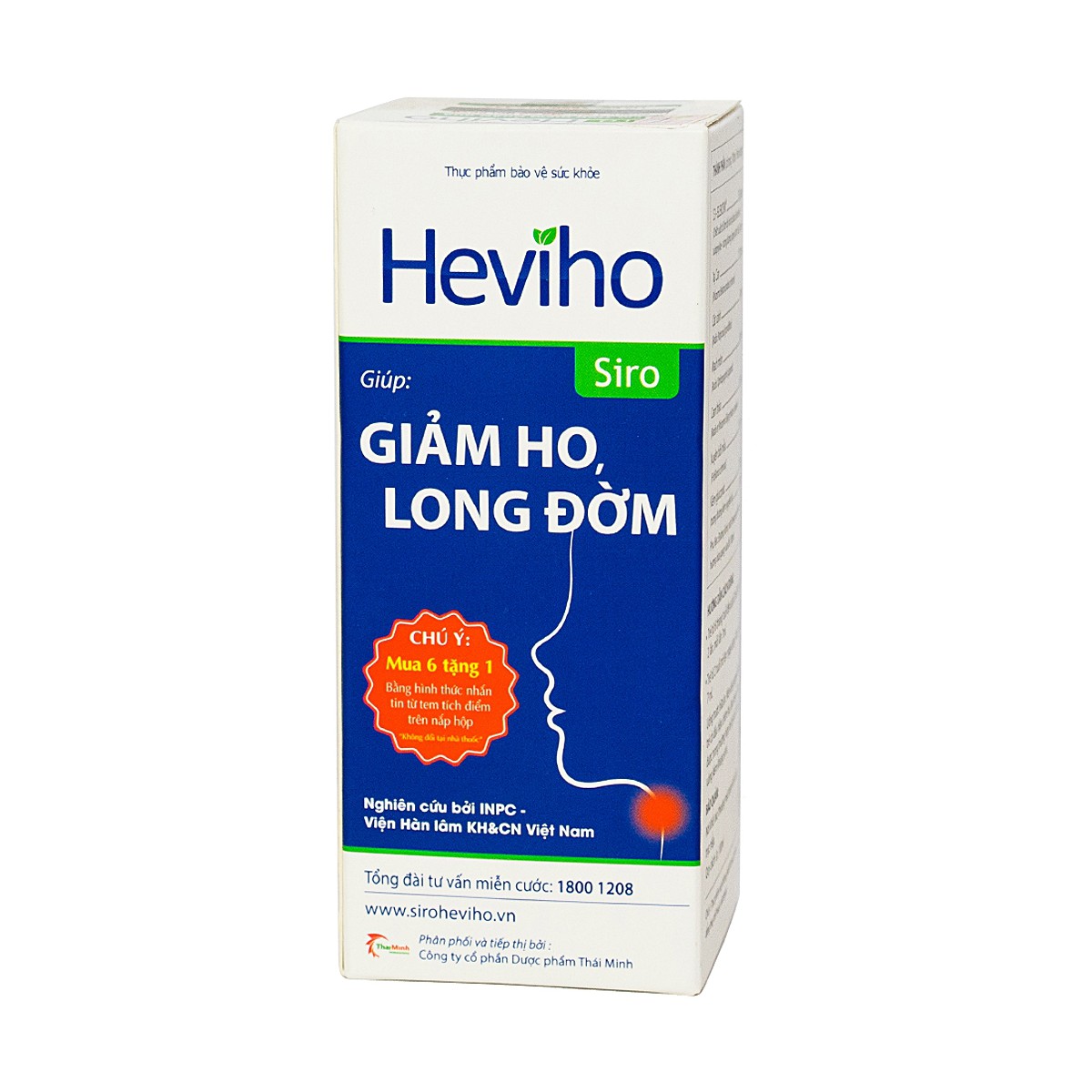 Siro heviho hỗ trợ làm ấm họng, giải cảm, giảm ho, long đờm 100ml - nhà thuốc dr tâm