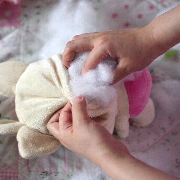 Bịch 200g bông gòn hơi nhồi thú bông