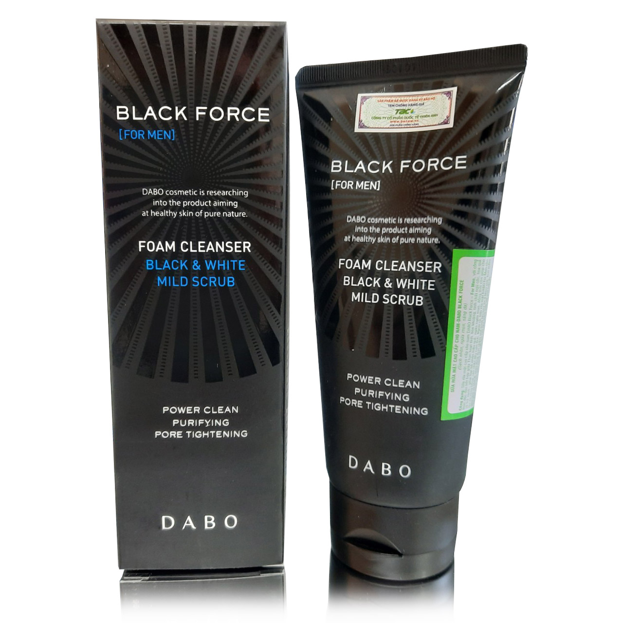 Sữa rửa mặt cao cấp cho nam DABO Black Force For Men 120ml