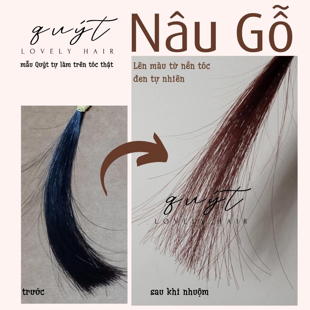 [HCM]THUỐC NHUỘM TÓC-NÂU GỖ-TẶNG OXY