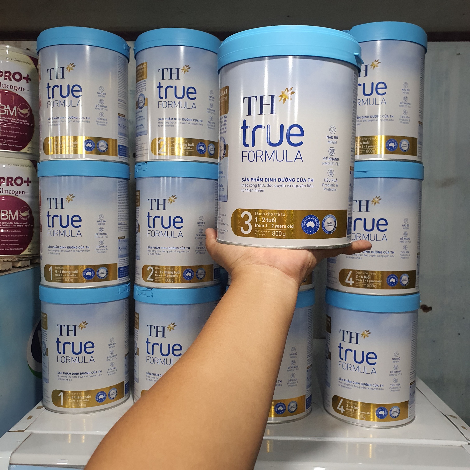 Sữa Bột TH TRUE MILK FORMULA số 3 lon 800g ( 1 - 2 tuổi ) Date 27/02/2025
