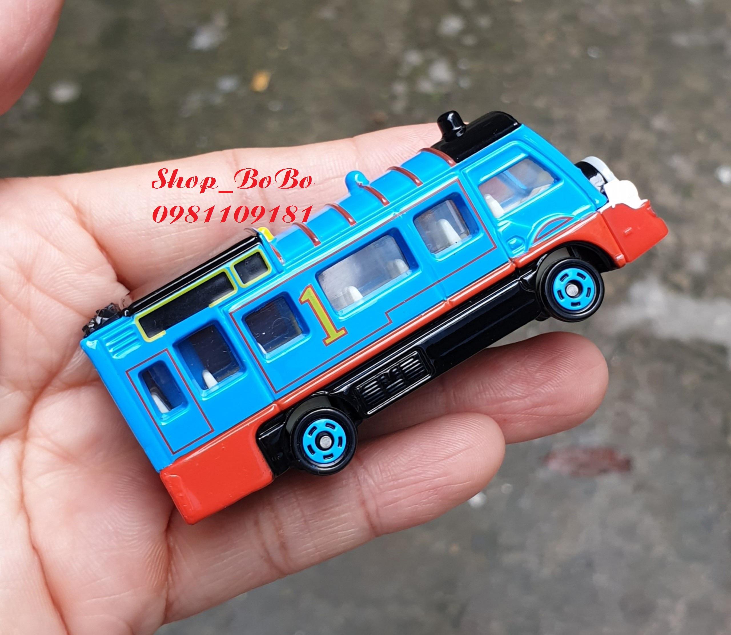 Xe mô hình Tomica Nhật Bản - Xe lửa Thomas Màu xanh số 1