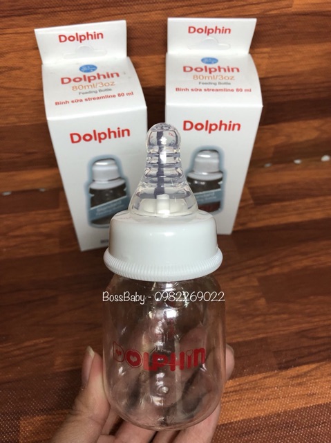 Bình Sữa Streamline Cổ Hẹp Dolphin 80Ml/160Ml/260Ml