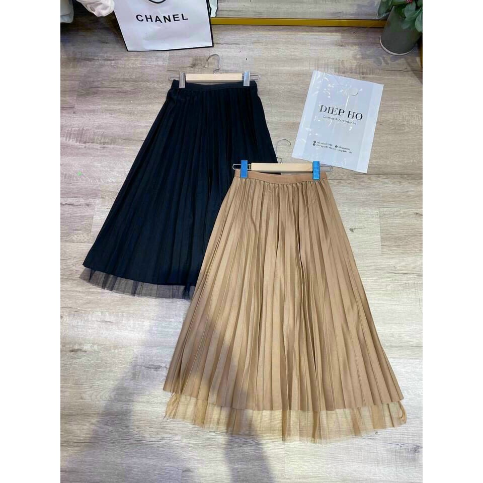 Chân váy xếp ly 2 MẶT cực xinh, cực yêu, dễ mặc, dễ phối