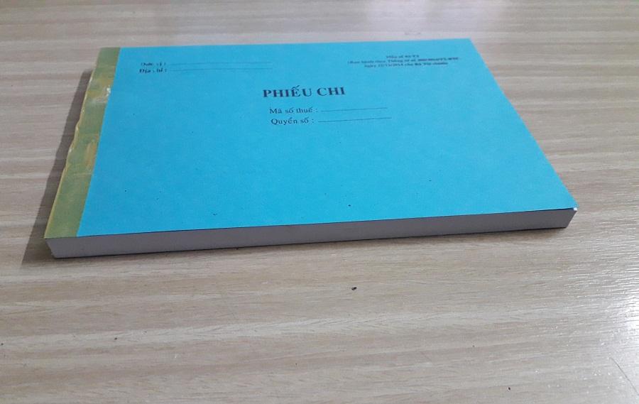 Phiếu chi 1 liên dày  ( cuốn / 100 tờ) (khổ 13 x 19 cm )