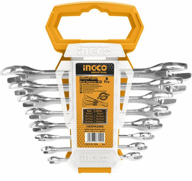 Bộ 8 Cờ Lê Hai Miệng (6-22Mm) Ingco HKSPA2088