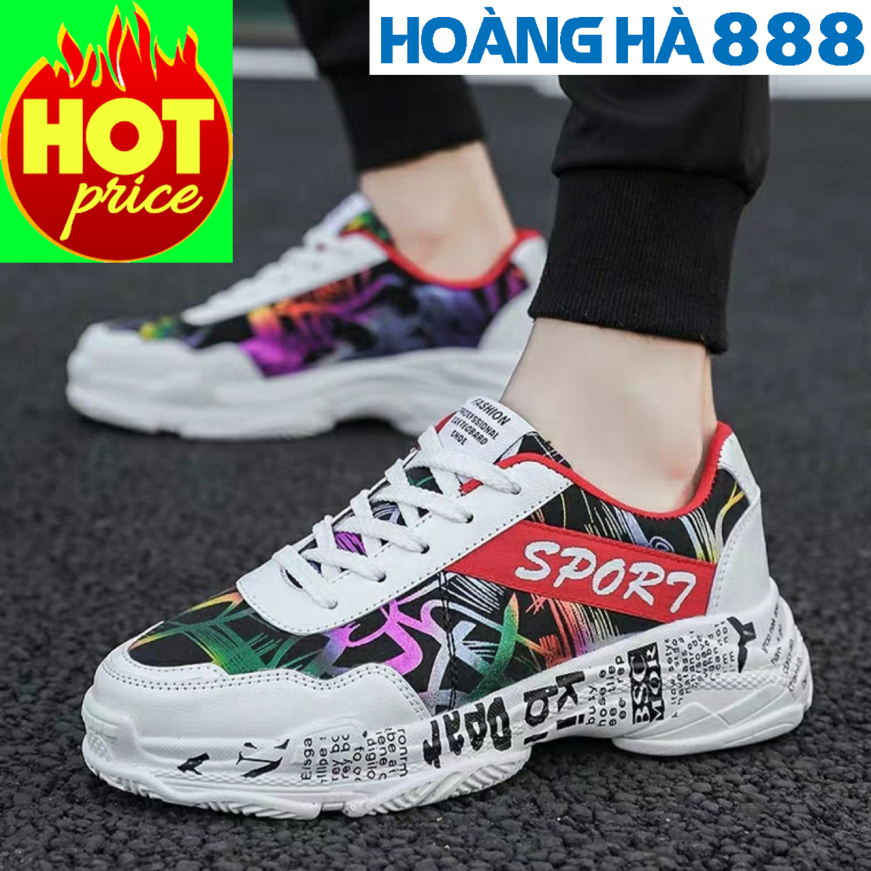 Giày thể thao nam sneaker Họa Tiết Mẫu Mới 2020 giá rẻ